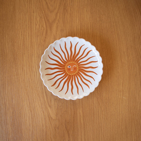 Sun Scalloped Plate
