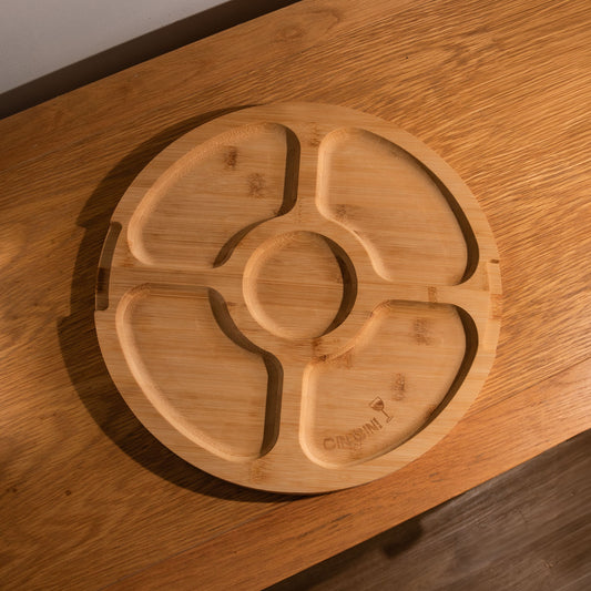 Portable Bamboo Snack Board