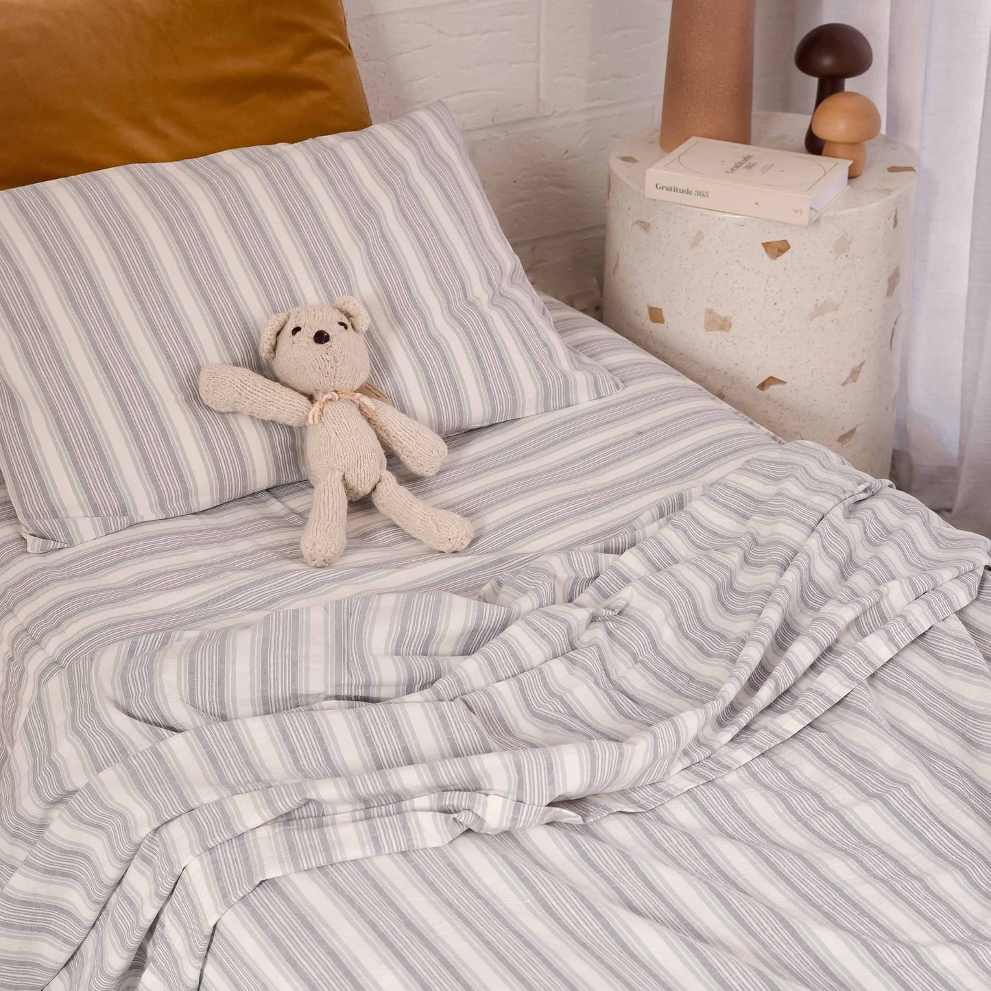 Zachary Striped Sheets - Ocean