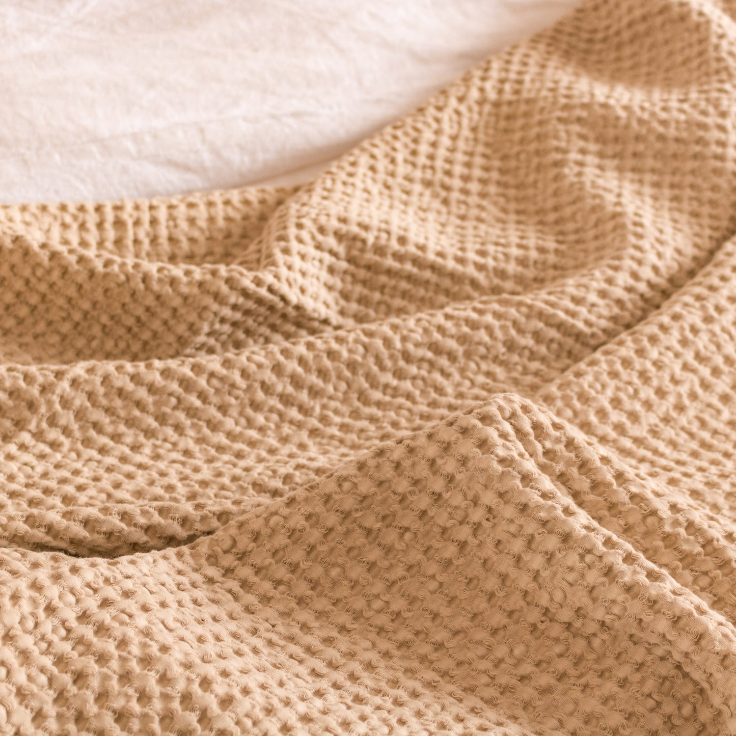 Cotton Waffle Throw - Natural