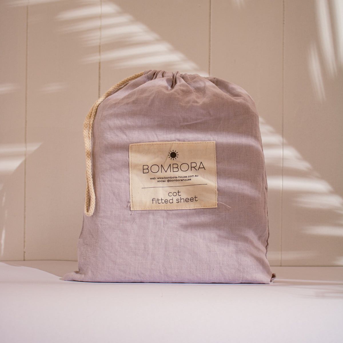 Linen Nursery Fitted Sheet - Lavender