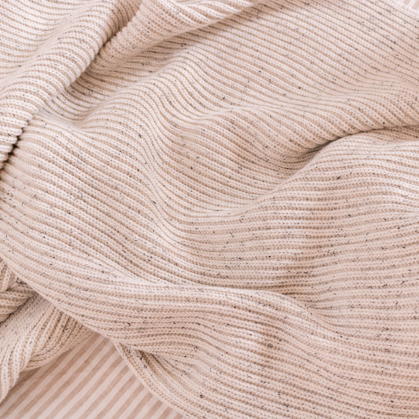 Cotton Ribbed Baby Blanket - Ice Cream