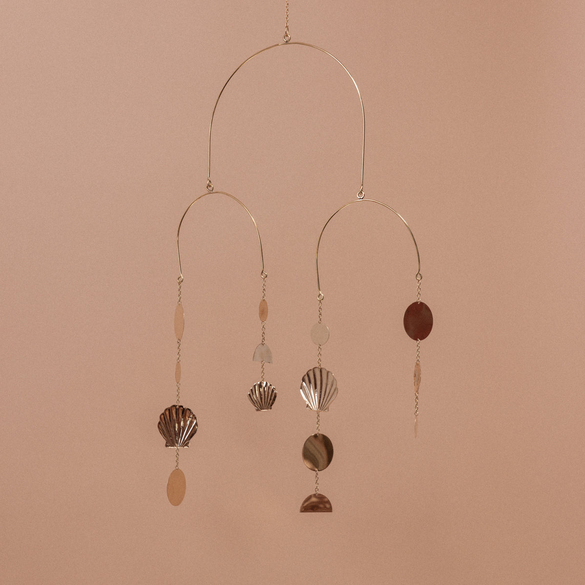 Shell Brass Mobile