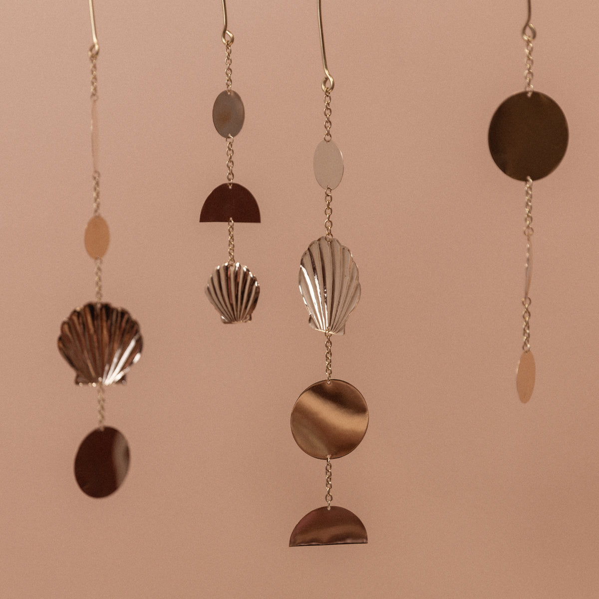 Shell Brass Mobile