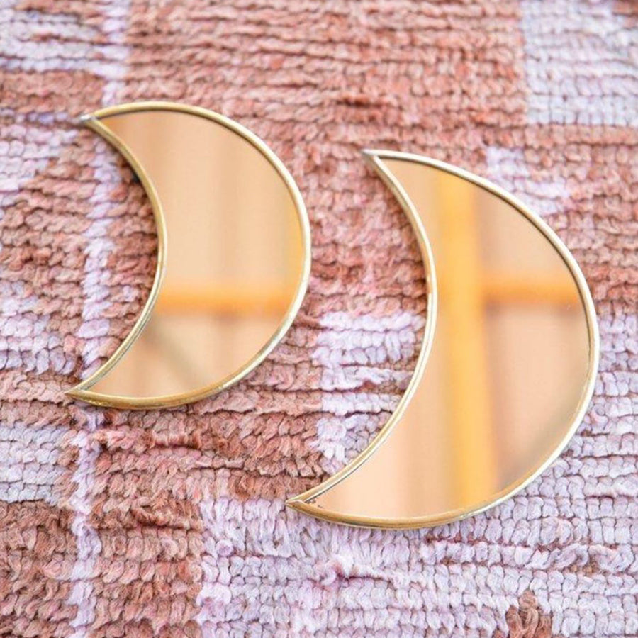 La Luna Brass Mirror