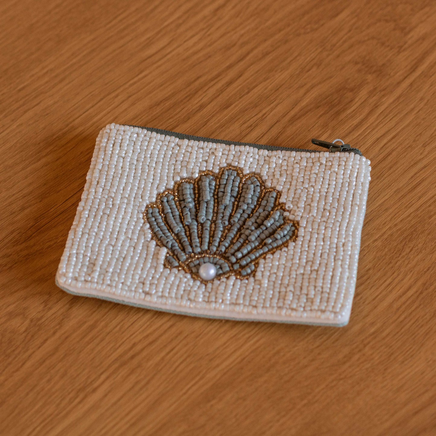 Venus Beaded Zip Pouch