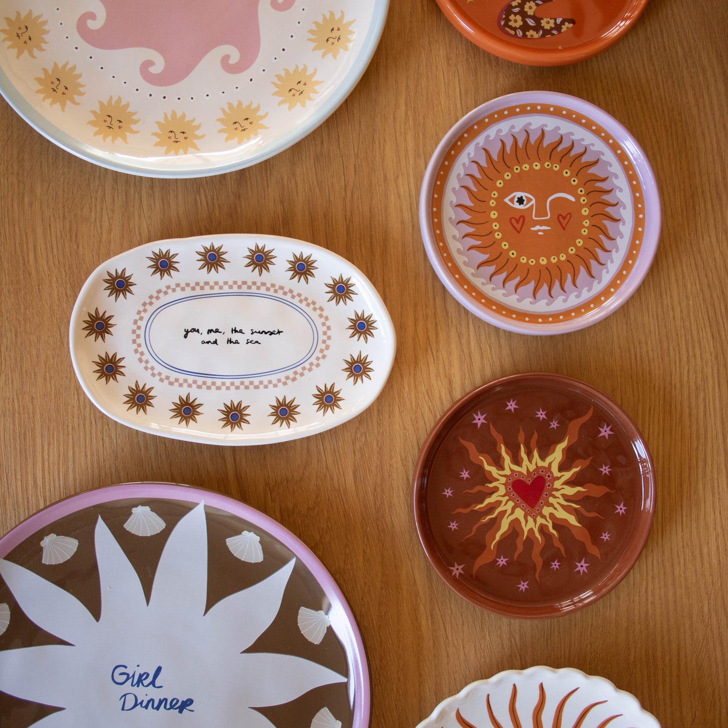 The Sunset and The Sea Plate