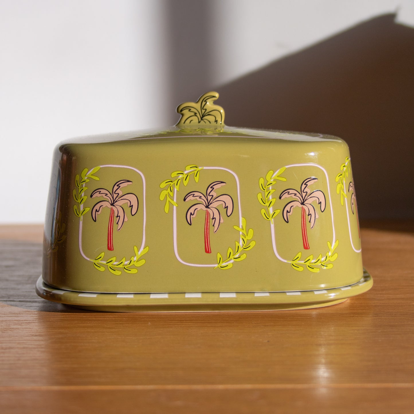 Palm Trees Butter Dish