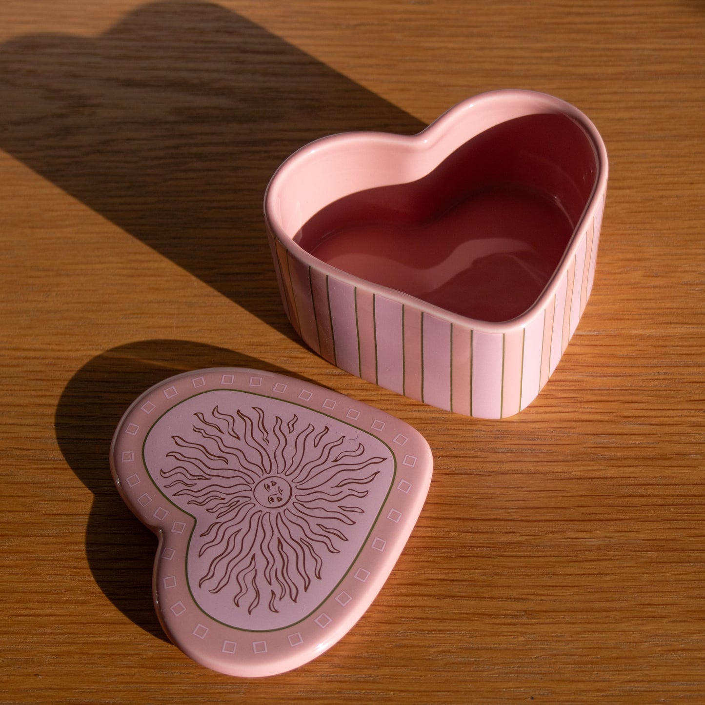 Heart Ceramic Jar