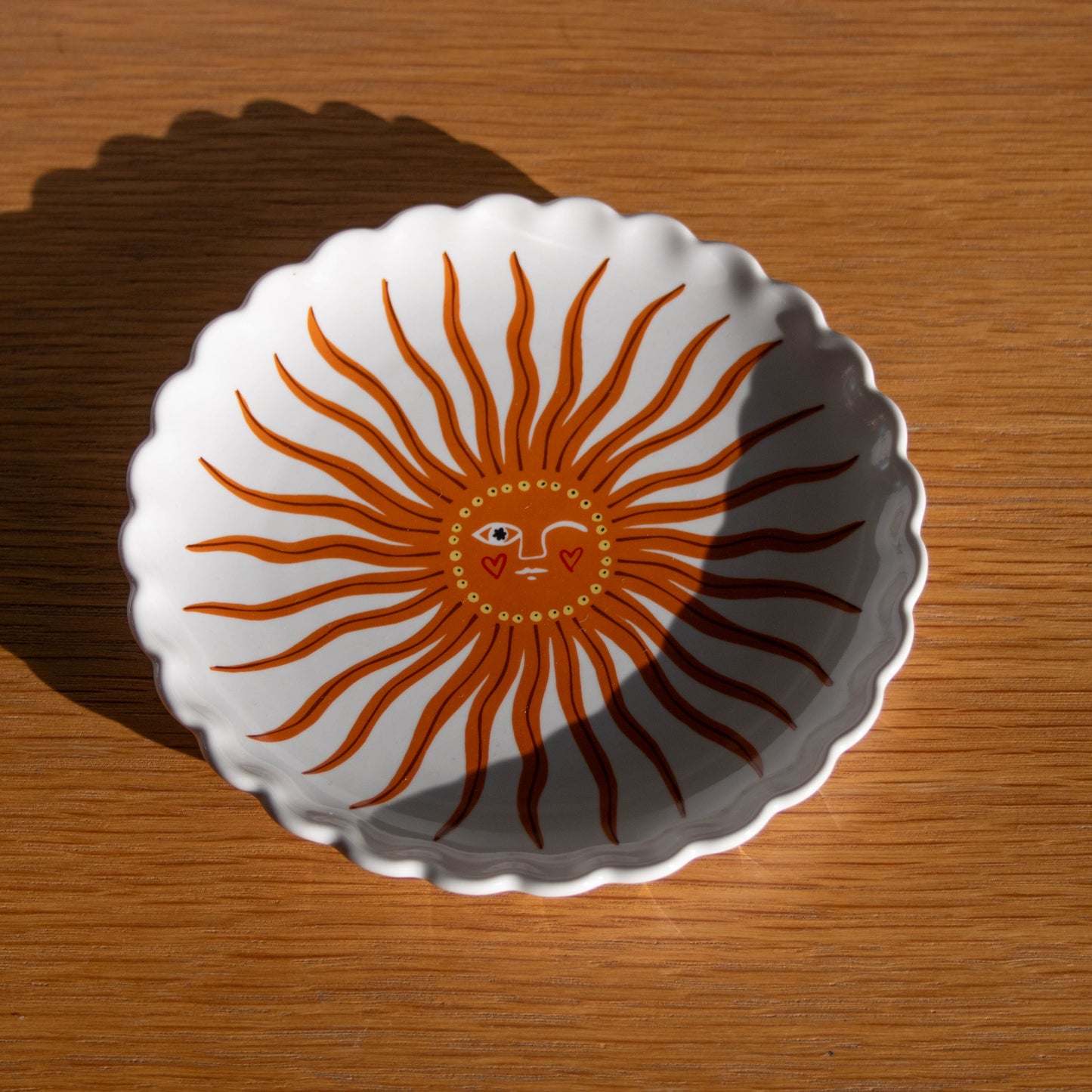 Sun Scalloped Plate