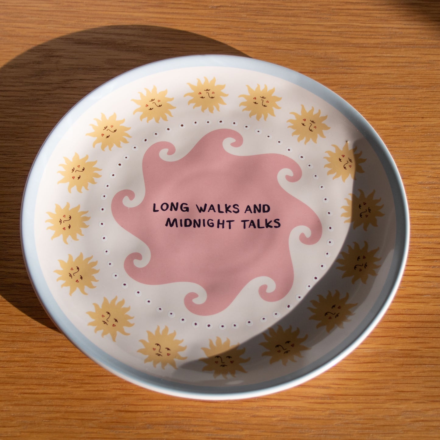 Long Walks and Midnight Talks Plate
