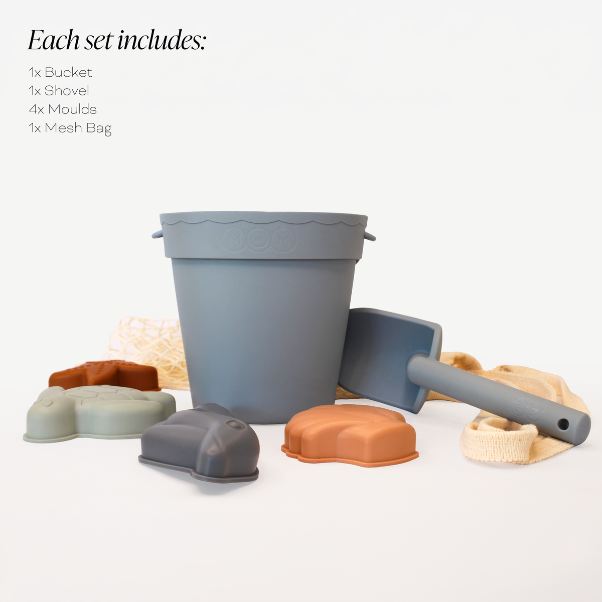 Beach Bucket Set - Stormy Blue