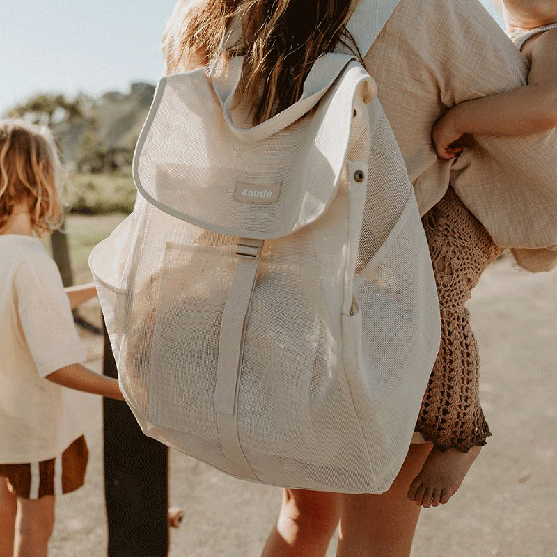 Beach Hauler™ Mesh Backpack - Sand