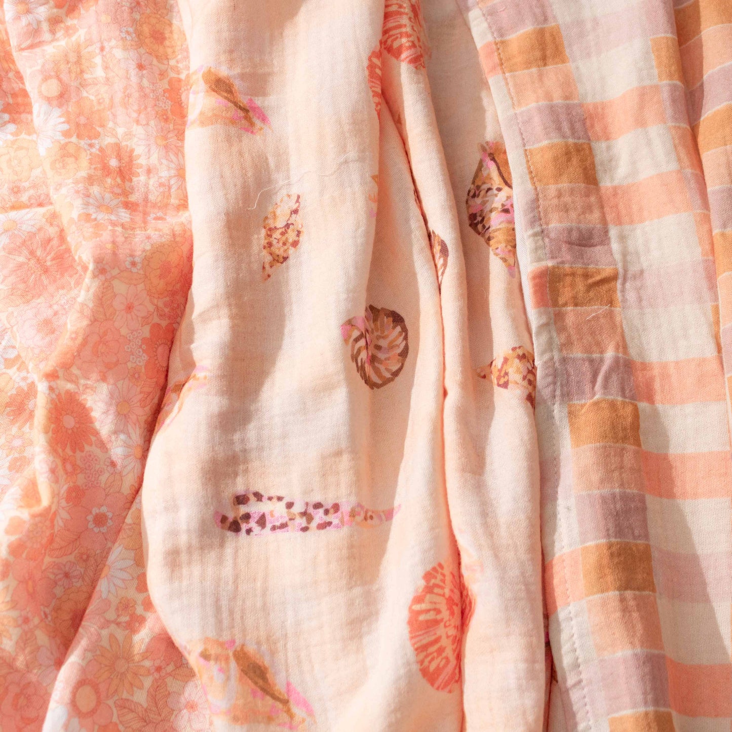 Bamboo Cotton Swaddle - Summer Check