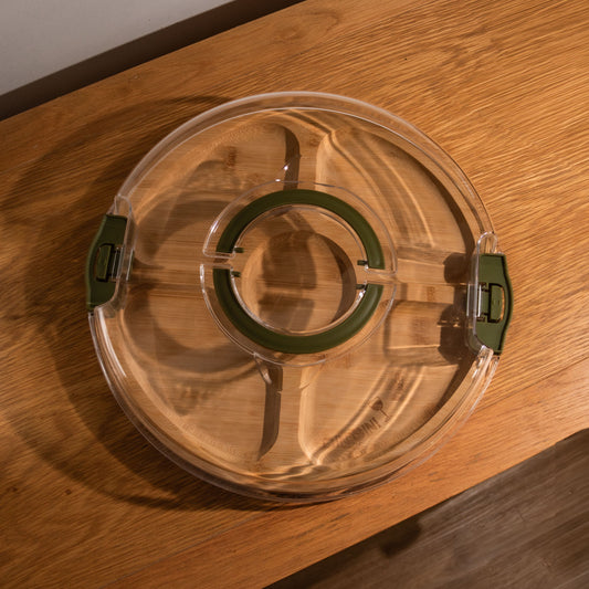 Portable Bamboo Snack Board