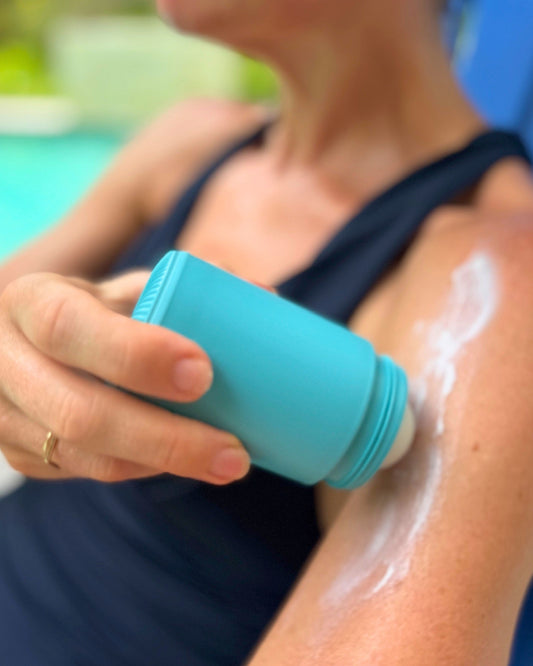 Solmates Refillable Roll-On Applicator 100ml - Sky Blue