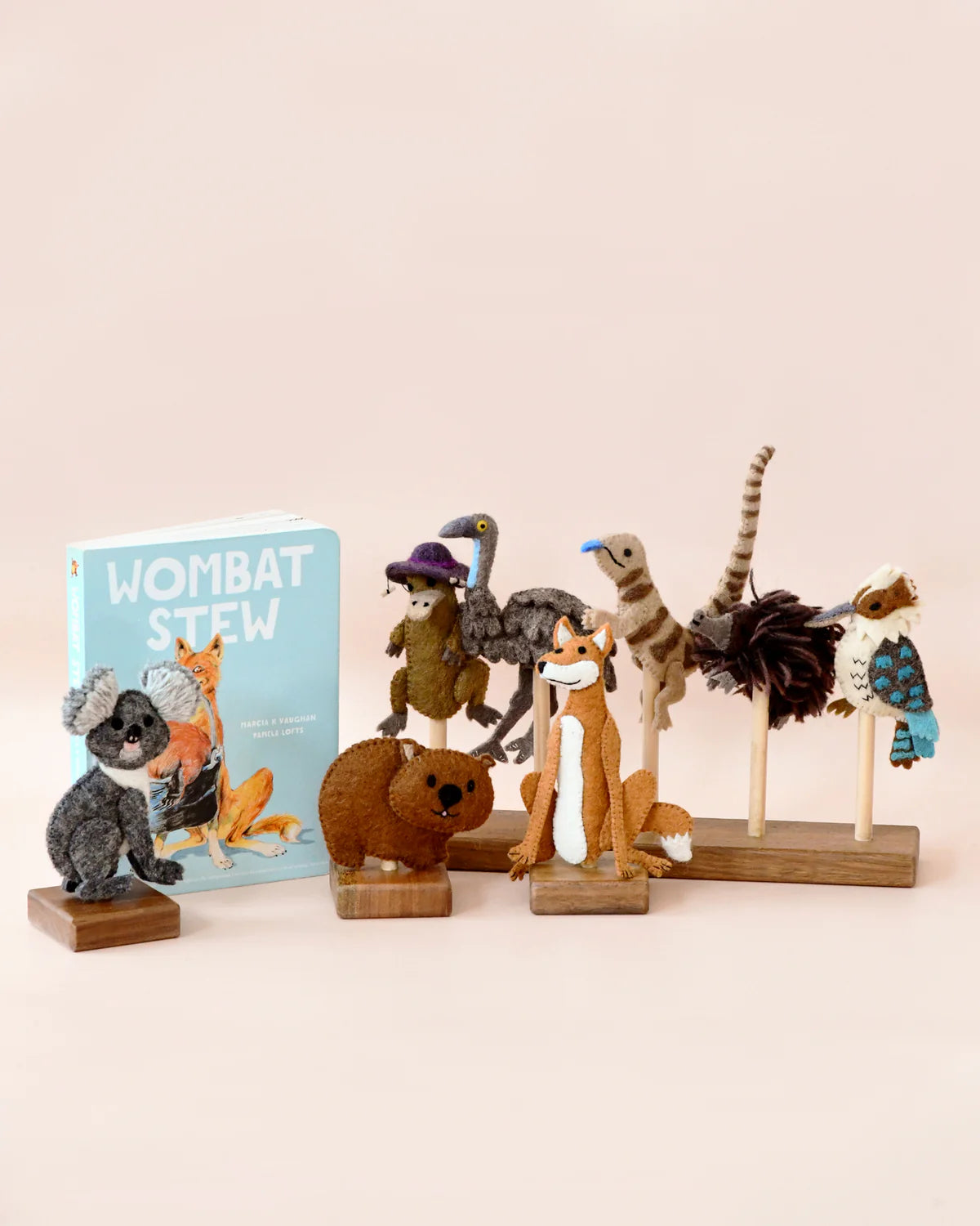 Wombat Stew Finger Puppet Set