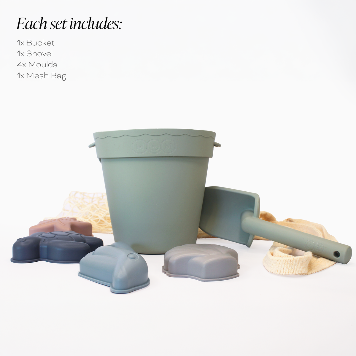 Beach Bucket Set - Sage