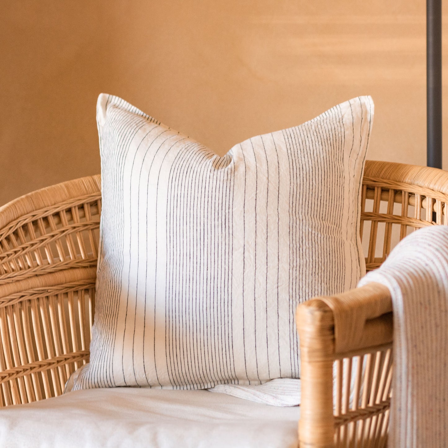 Linen Cushion Cover - Sorrento Stripe